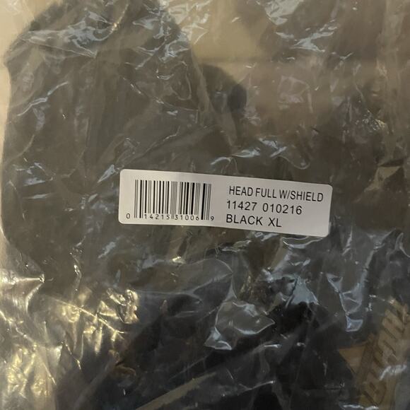 Thunder By Proforce Black Martial Arts Full Face Headgear Adult XL & Face Mask - Picture 6 of 8